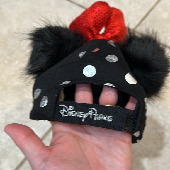 NWT! Disney Parks Sassy Minnie Ears Sequin Bow Baseball Hat Headband - Picture 7 of 7